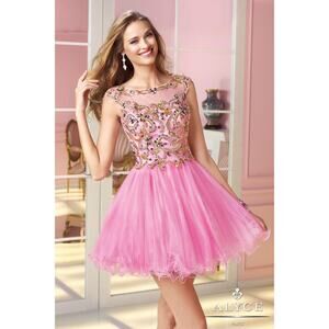 Alyce Paris Sweet Sixteen 16 Short Party Dress‎ Homecoming Beaded Dress
